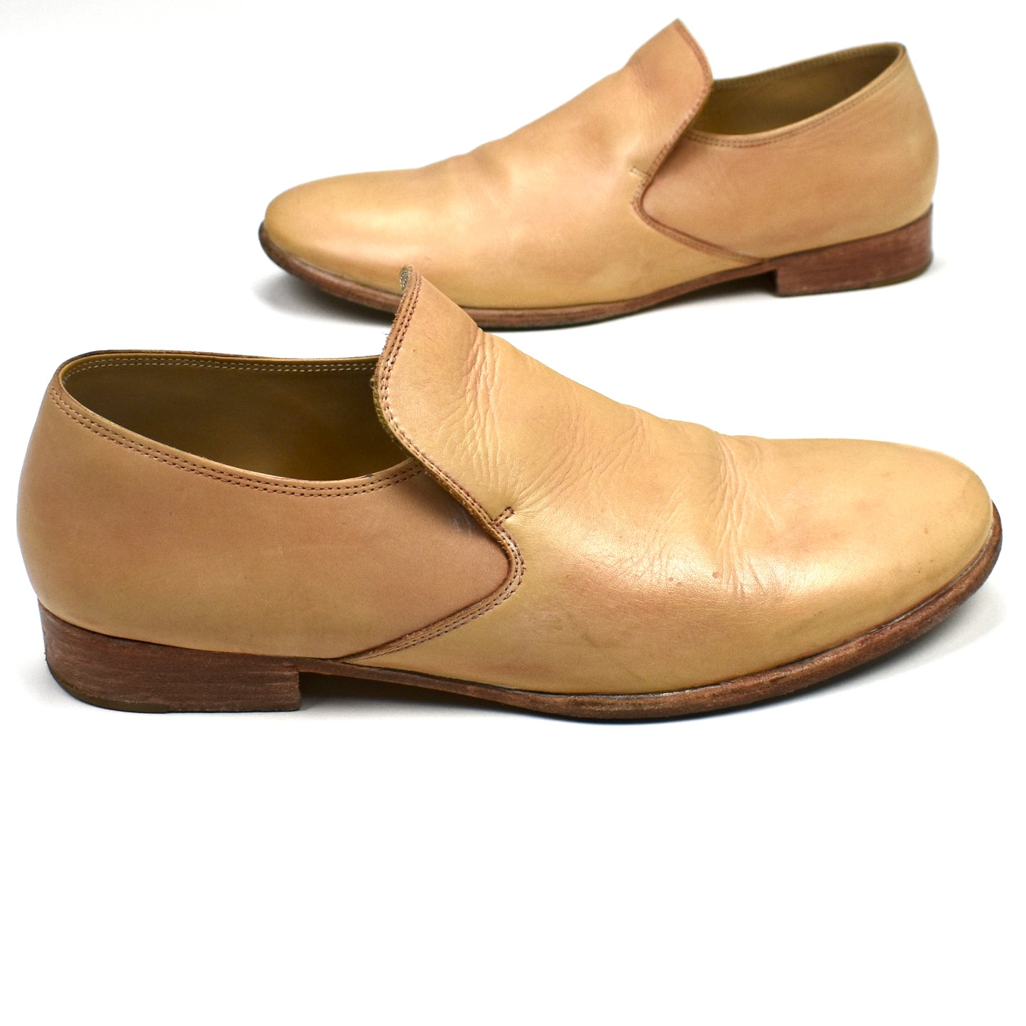 Maison Margiela x H&M - Tan Leather Mould Effect Loafers