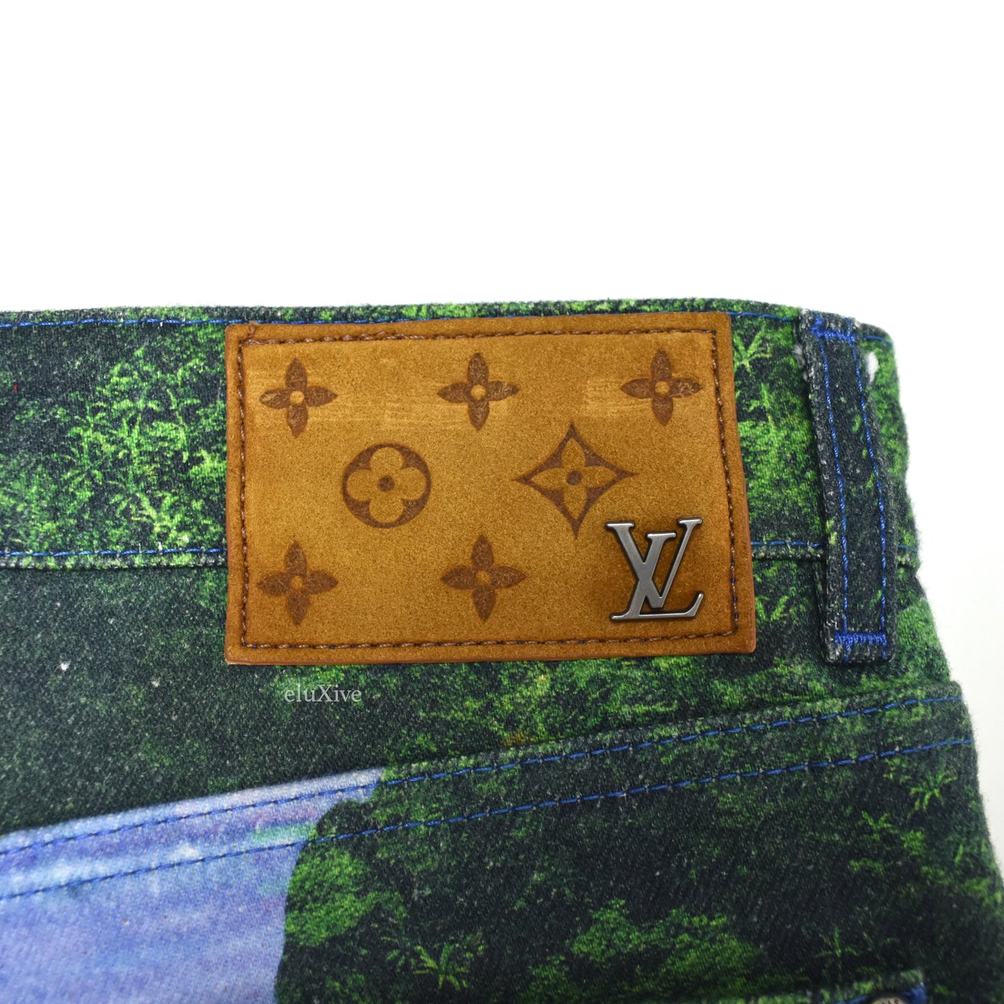 Louis Vuitton - SS22 Amen Break Landscape Print Denim Jeans