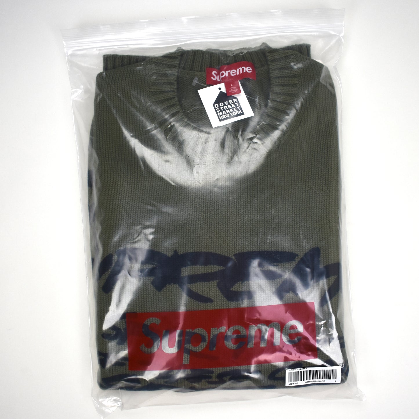 Supreme - Futura Allover Print Sweater (Olive)