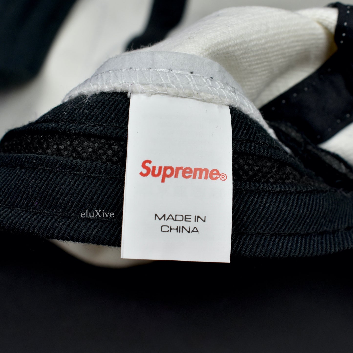 Supreme - White/Purple Box Logo Suede Bill Hat