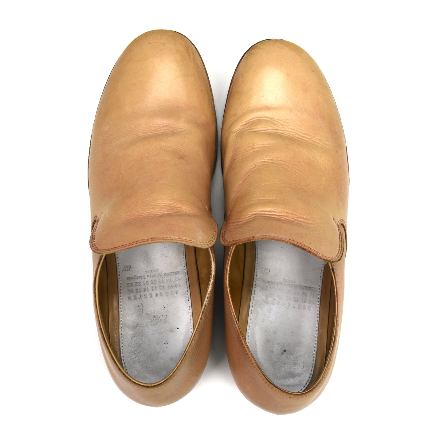 Maison Margiela x H&M - Tan Leather Mould Effect Loafers