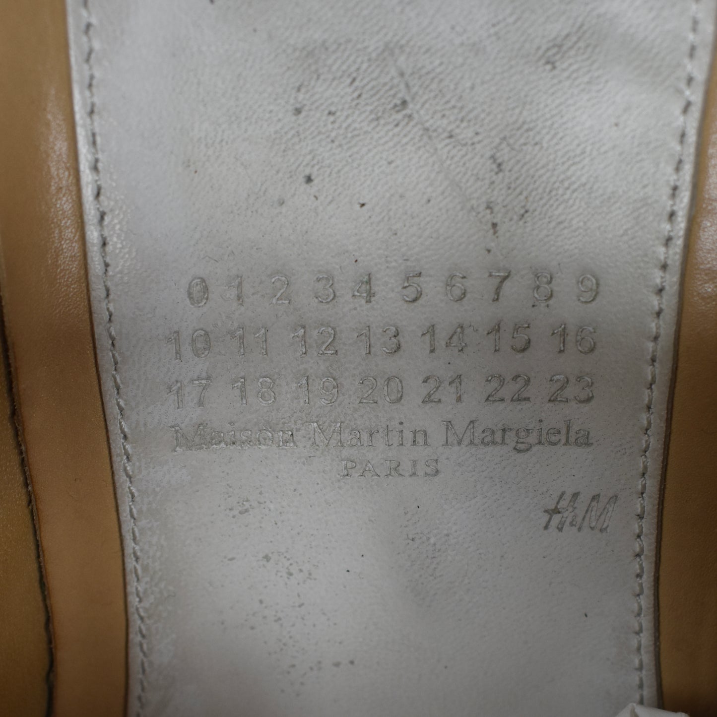 Maison Margiela x H&M - Tan Leather Mould Effect Loafers