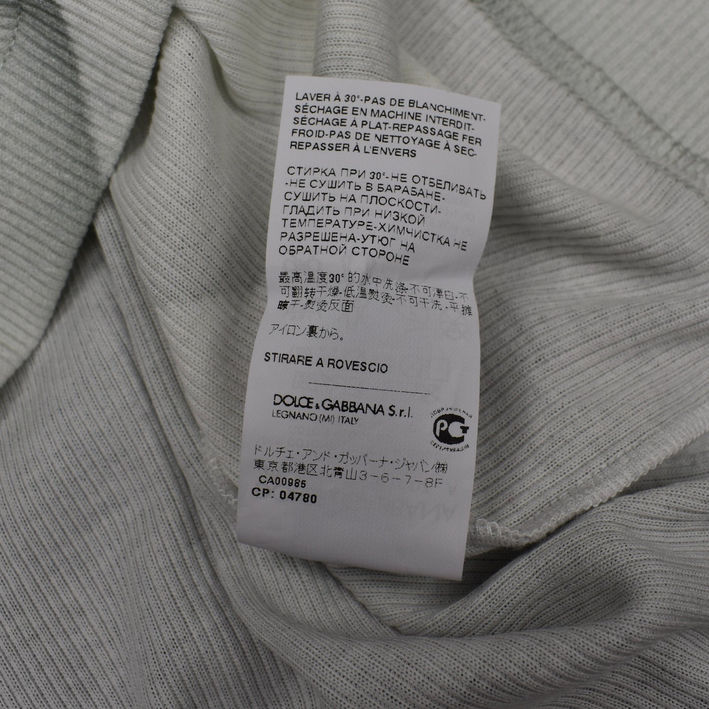 Dolce & Gabbana x Playboy - Vintage Print Ribbed T-Shirt
