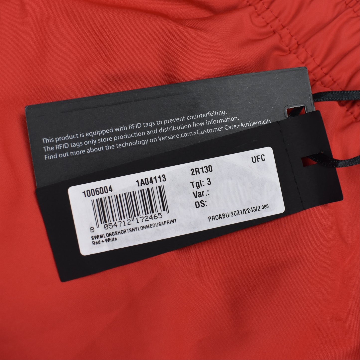 Versace - Red Medusa Logo Swim Shorts