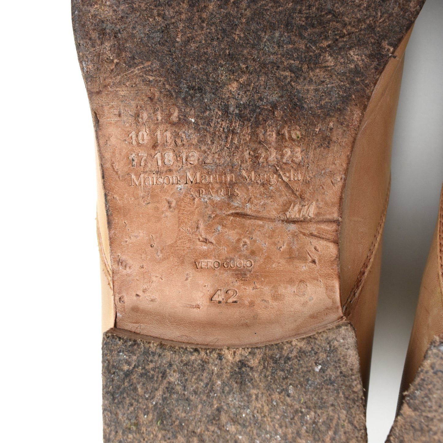 Maison Margiela x H&M - Tan Leather Mould Effect Loafers