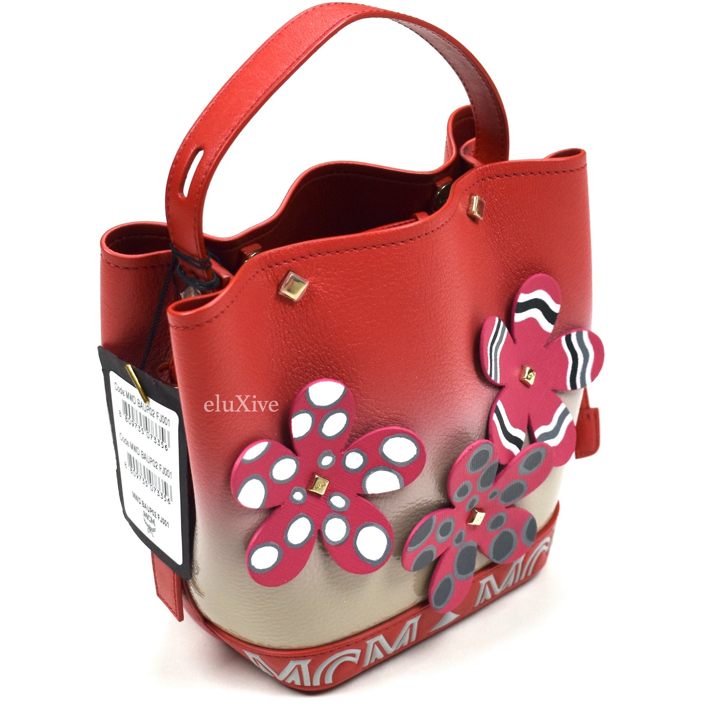 MCM - Limited Edition 'Upcyling' Red Floral Leather Bag