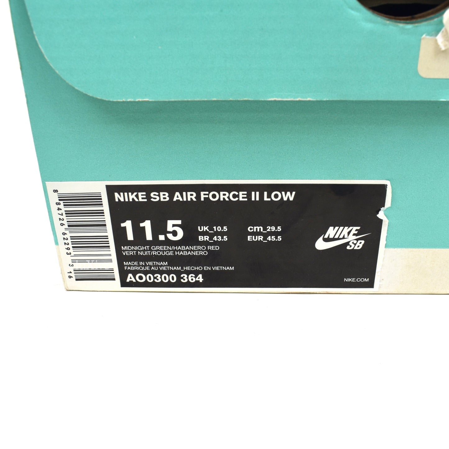 Nike - SB Air Force II (2) Low 'Rugby RL'