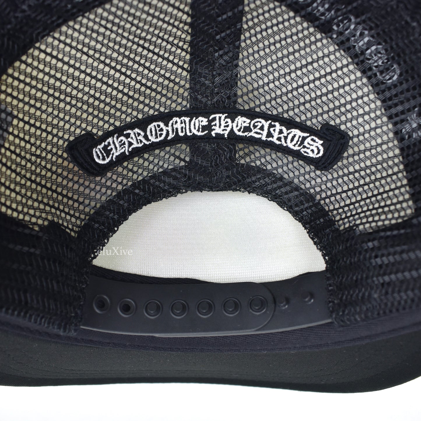 Chrome Hearts - Black/White Multicolor Crosses Cemetery Trucker Hat