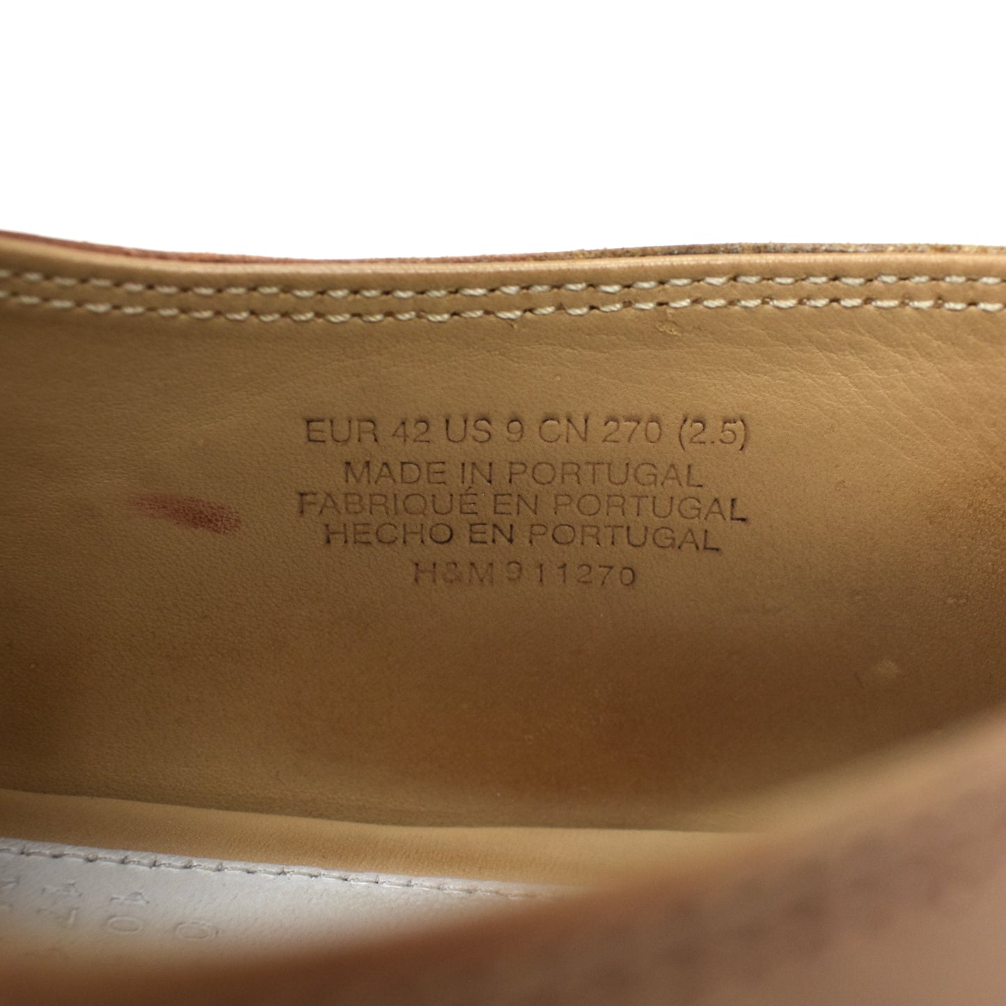 Maison Margiela x H&M - Tan Leather Mould Effect Loafers