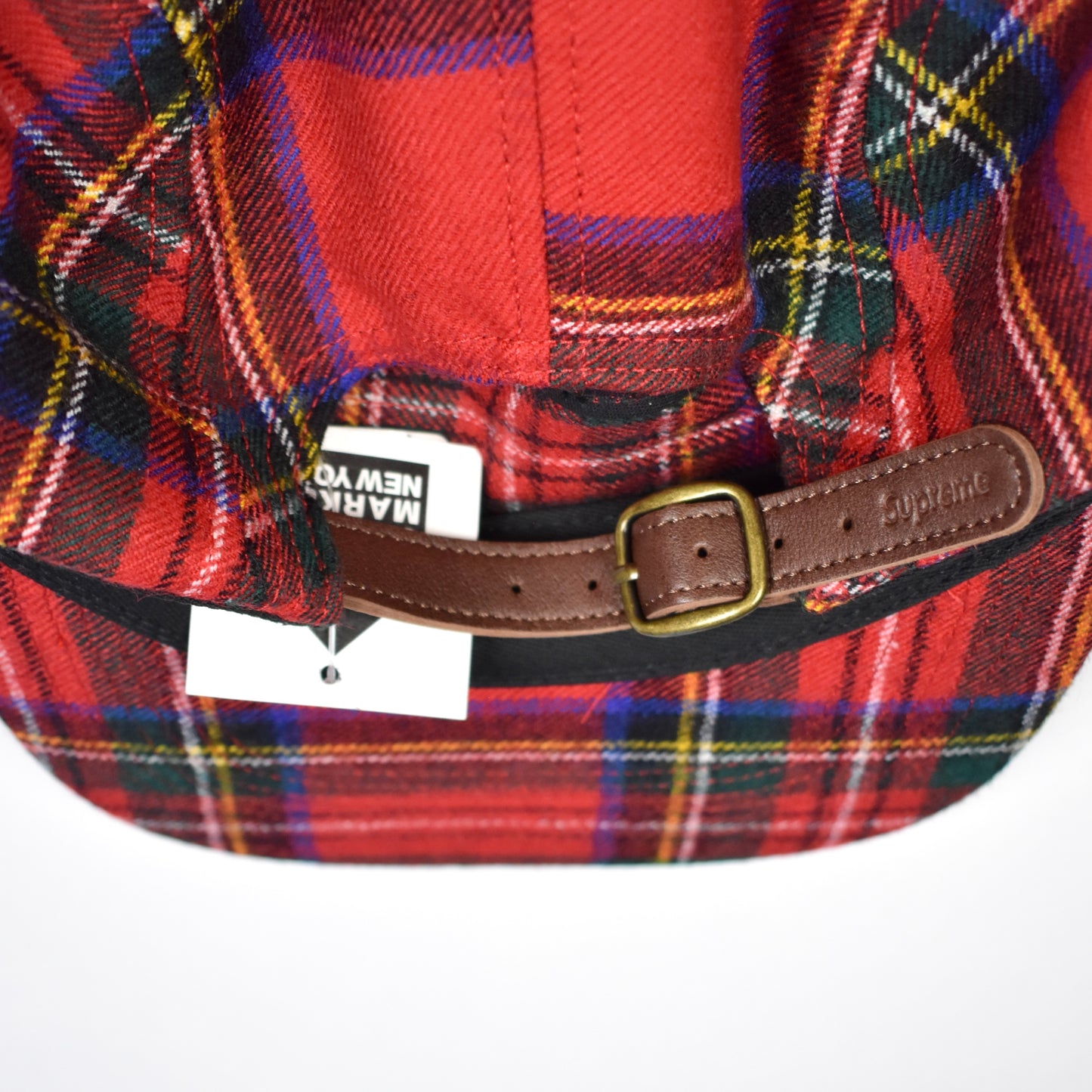 Supreme - Lochcarron Plaid Wool Box Logo Hat (Red)