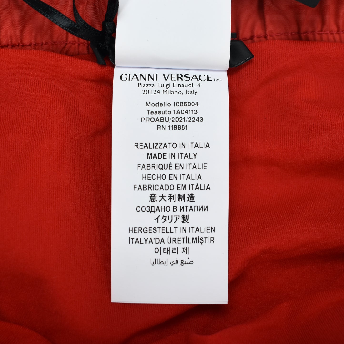 Versace - Red Medusa Logo Swim Shorts