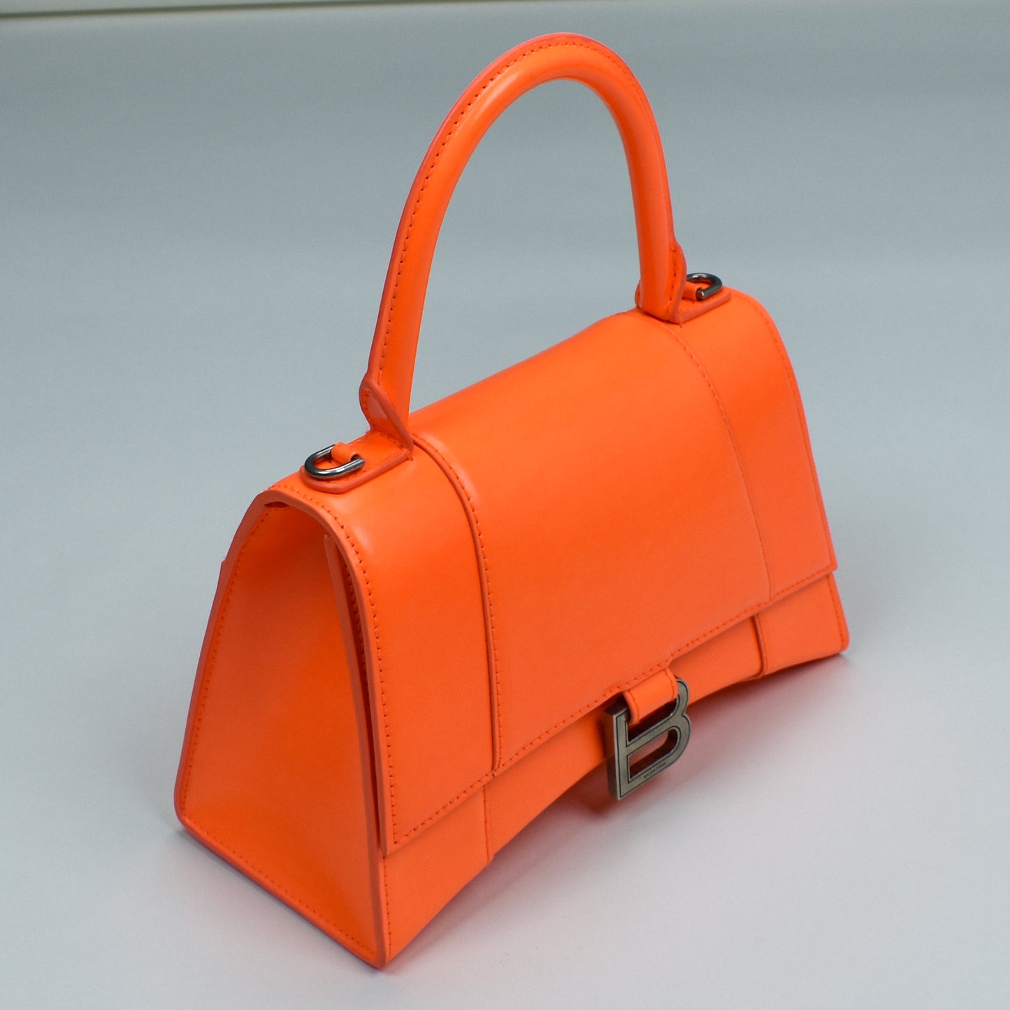 Balenciaga - Small Leather Hourglass Bag (Fluo Orange)