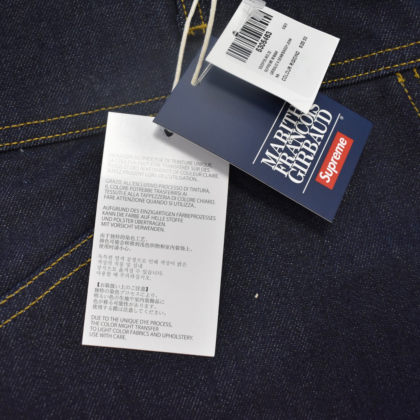 Supreme x Girbaud - X-Seam Baggy Jeans (Raw Denim)