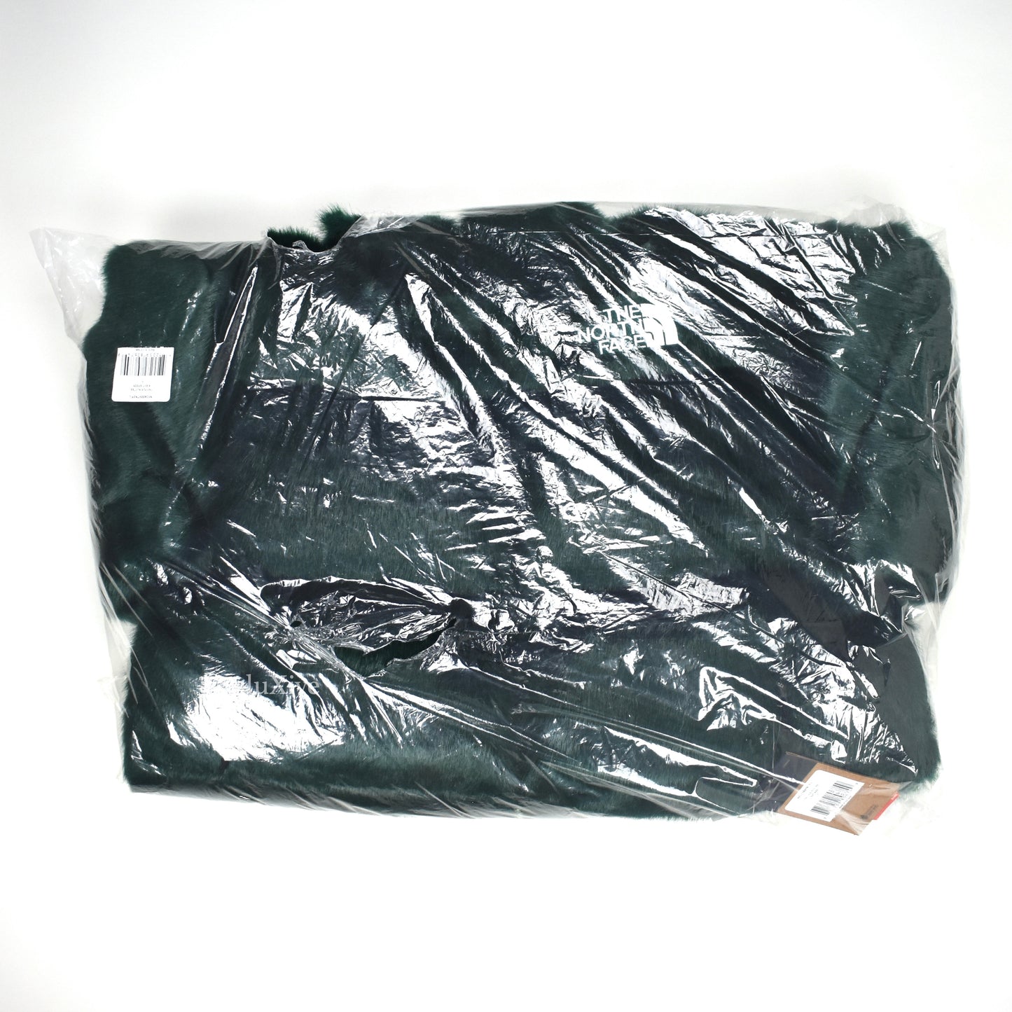 Supreme x The North Face - Green Faux Fur Nuptse Jacket