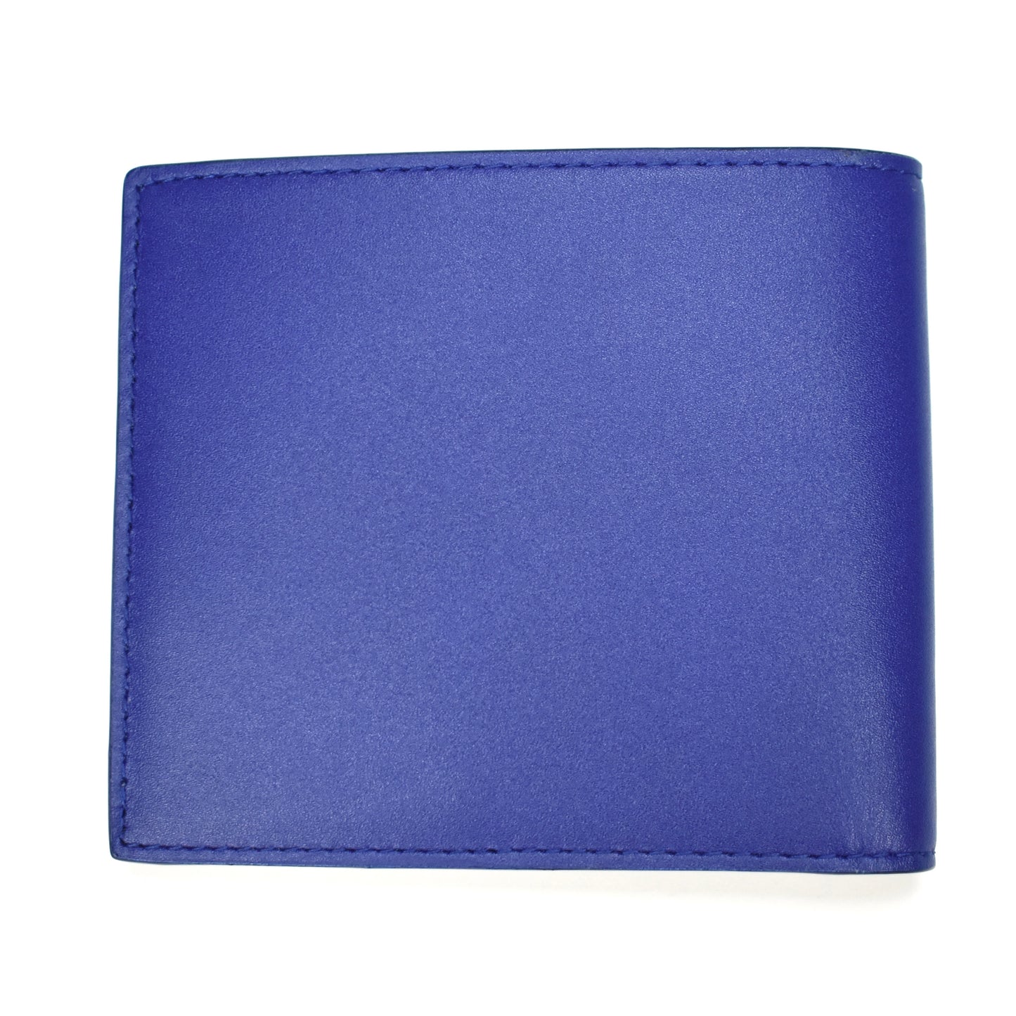Burberry - Blue Leather Logo Embossed Wallet