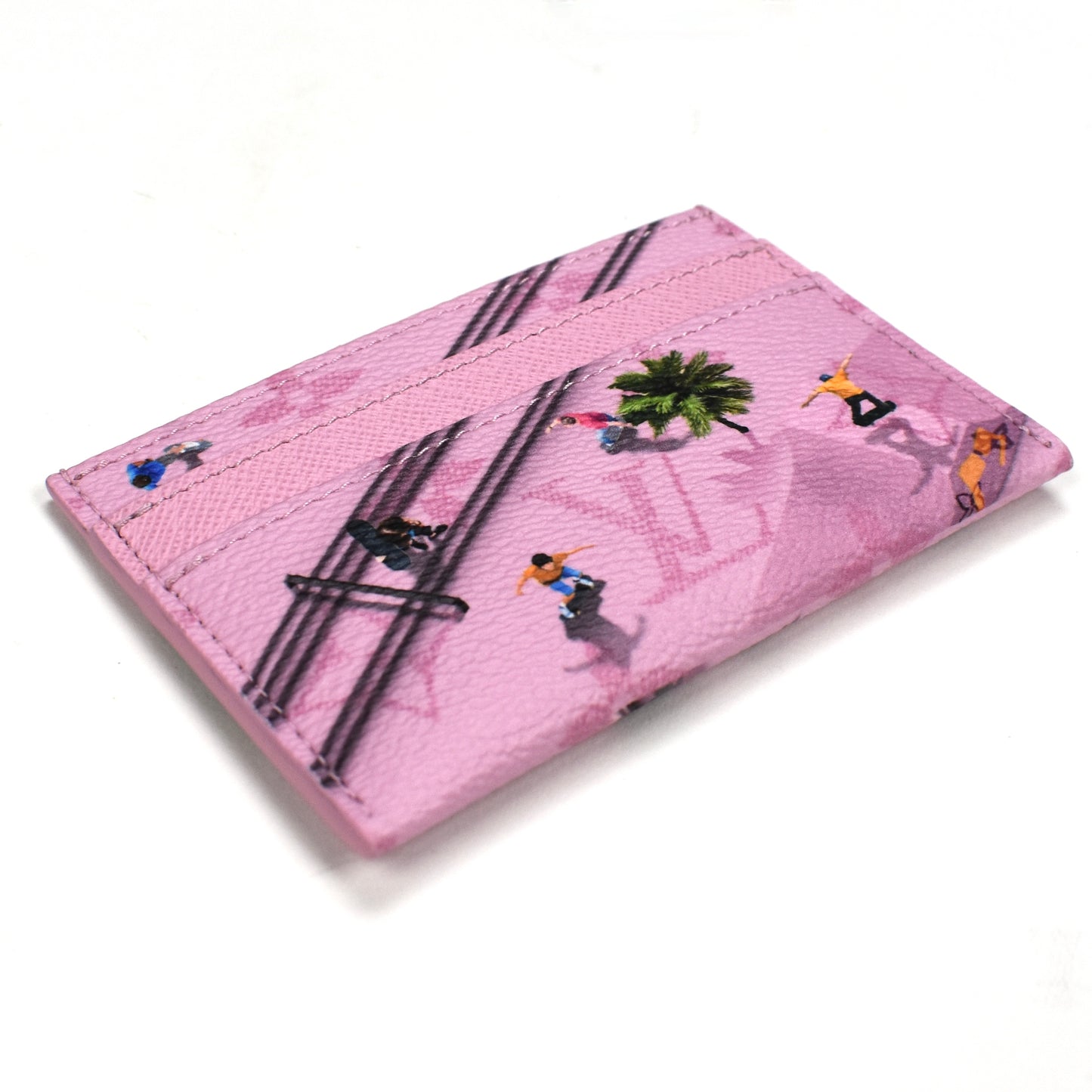 Louis Vuitton - Skateboard Monogram Double Card Holder (Pink)