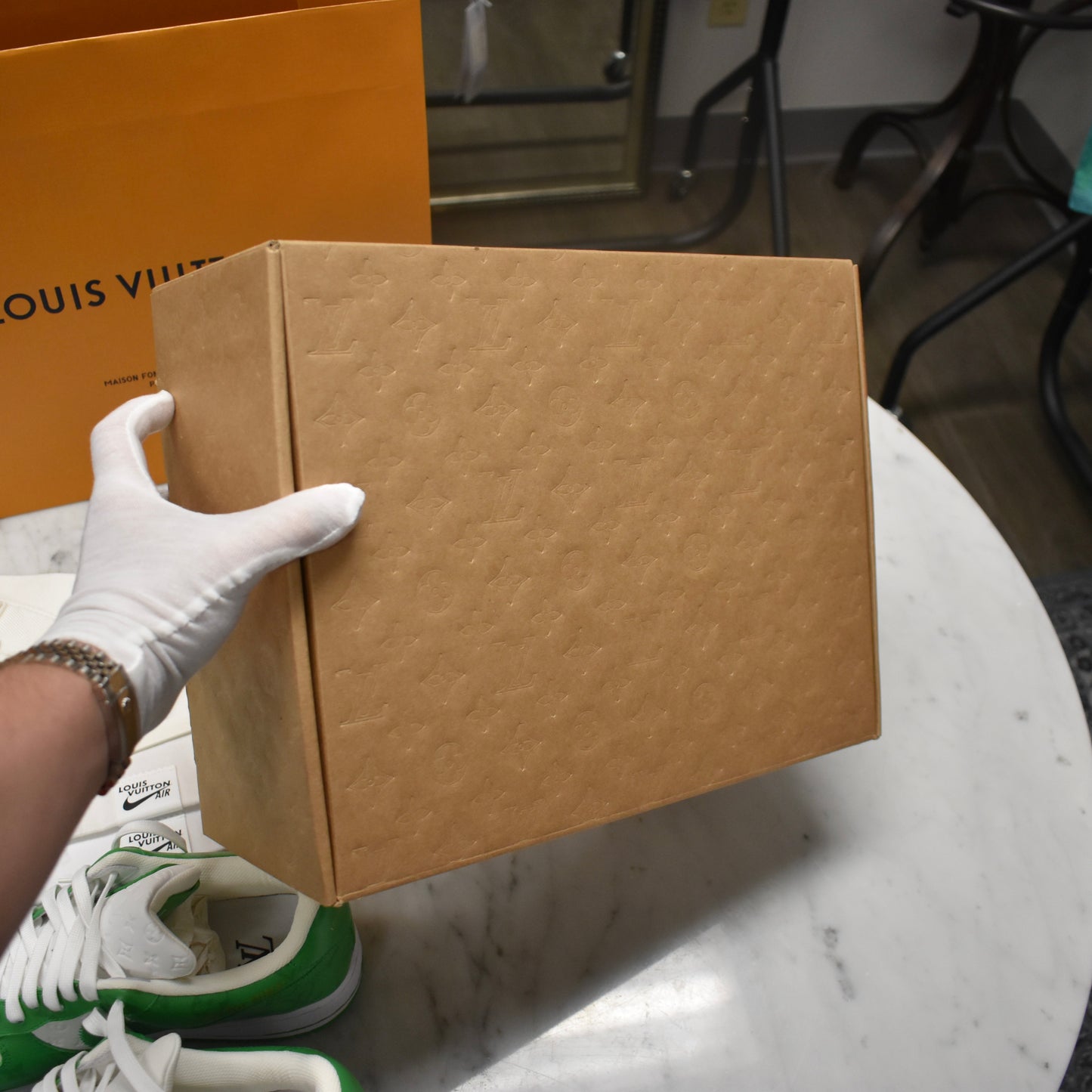 Louis Vuitton x Nike - Air Force 1 Low (White/Pine Green)