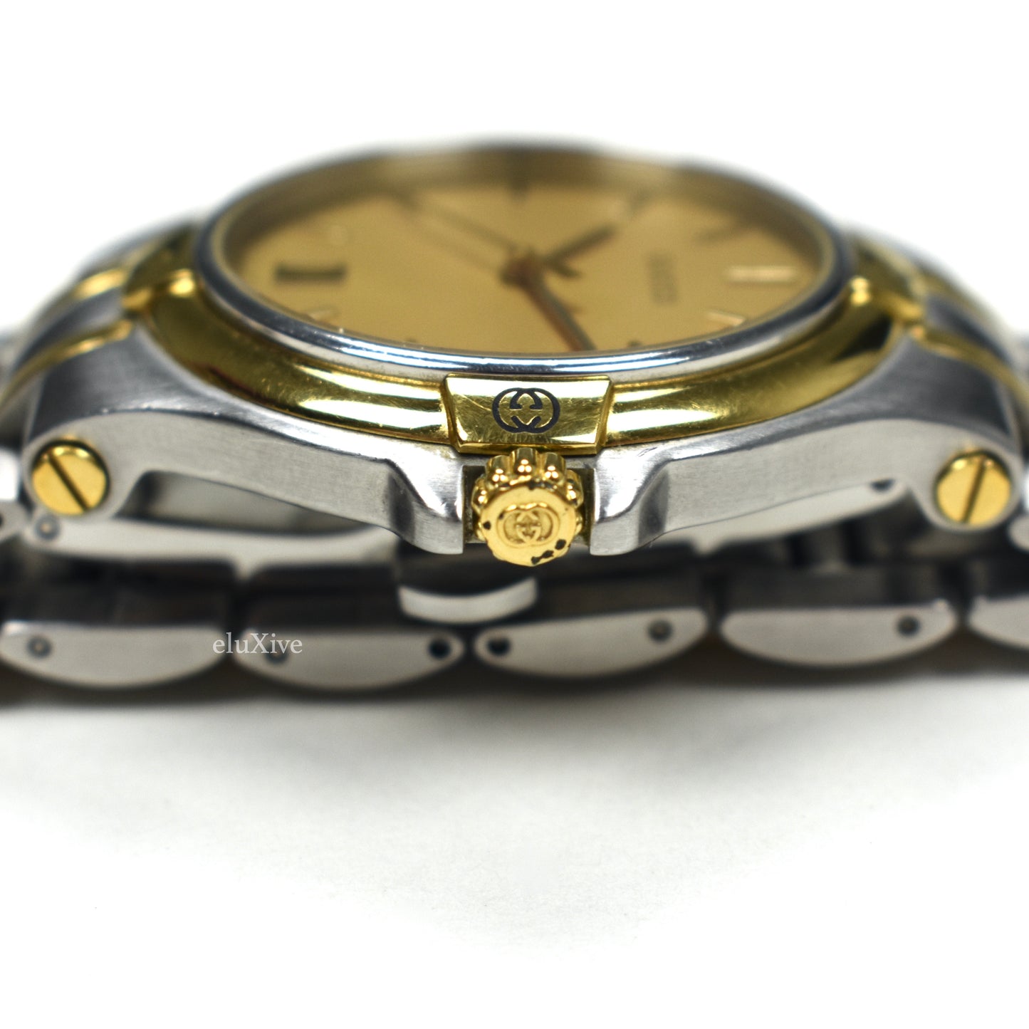 Gucci - 9040M Gold/Steel Champagne Dial Watch