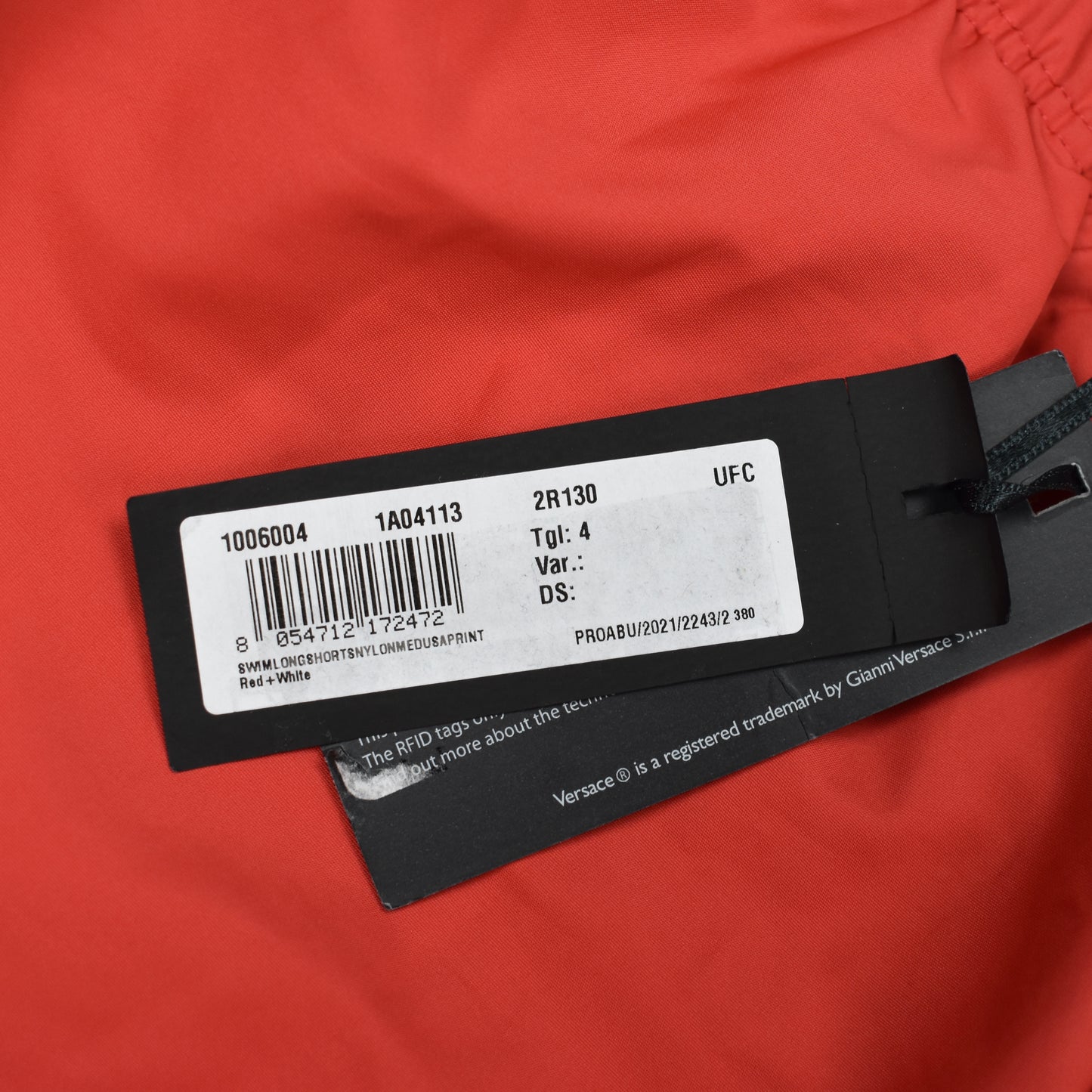 Versace - Red Medusa Logo Swim Shorts