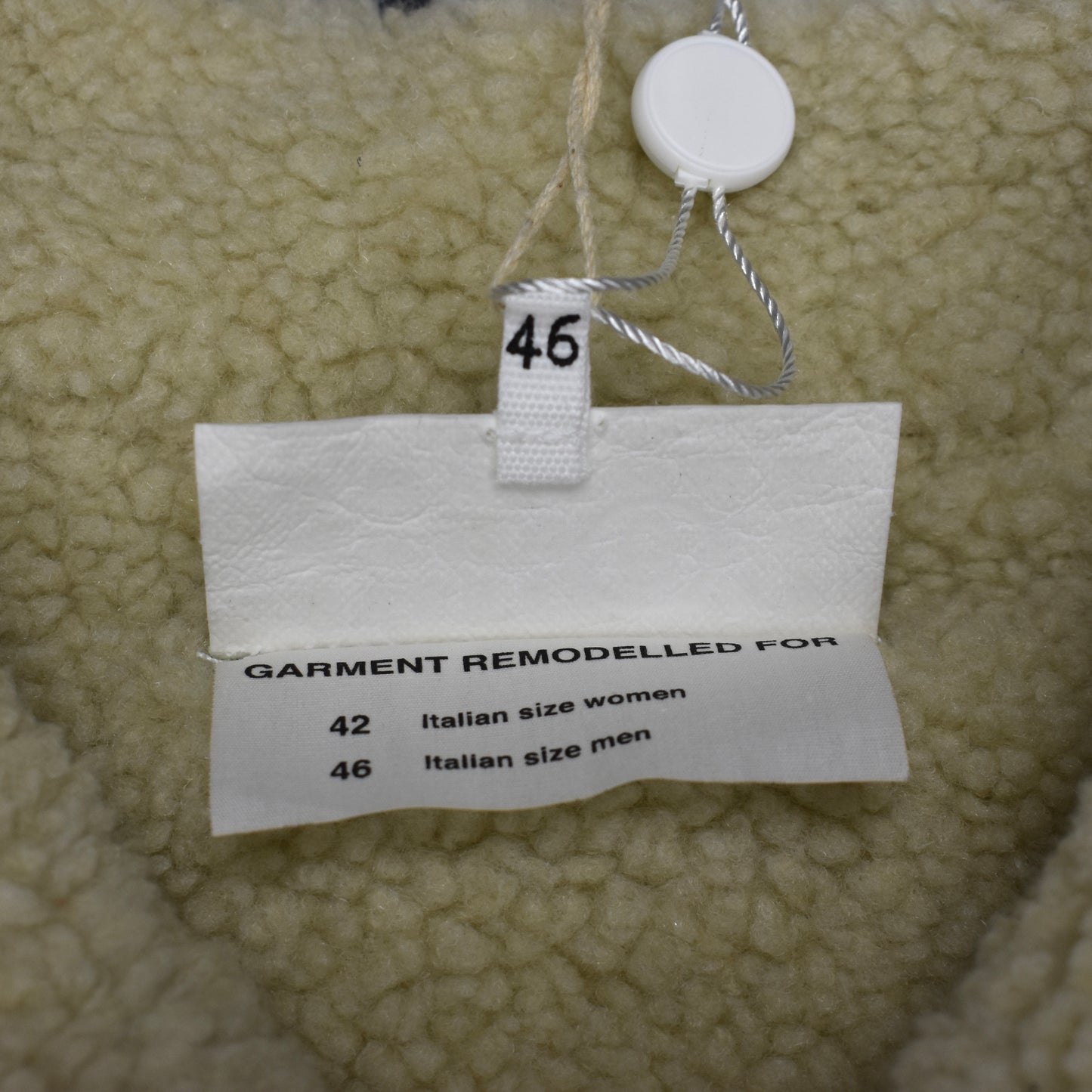 Maison Margiela MM6 - White Painted Denim / Shearling Trucker Jacket