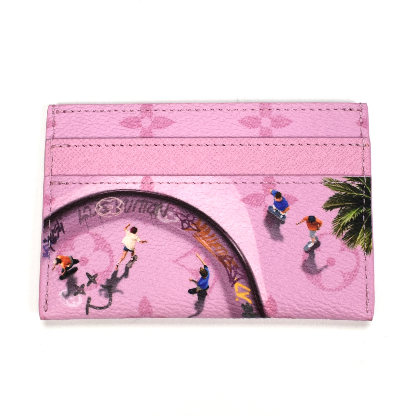 Louis Vuitton - Skateboard Monogram Double Card Holder (Pink)