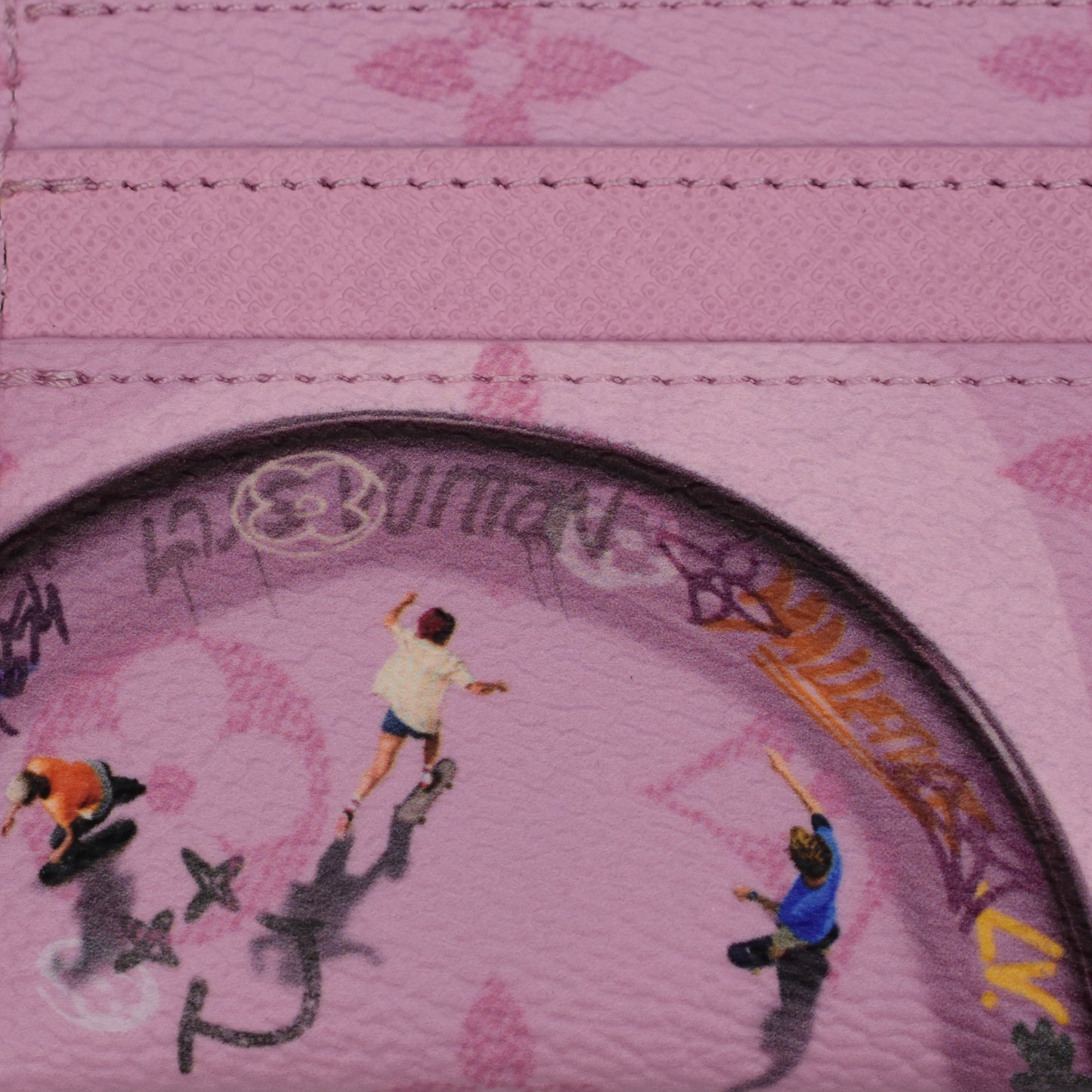 Louis Vuitton - Skateboard Monogram Double Card Holder (Pink)