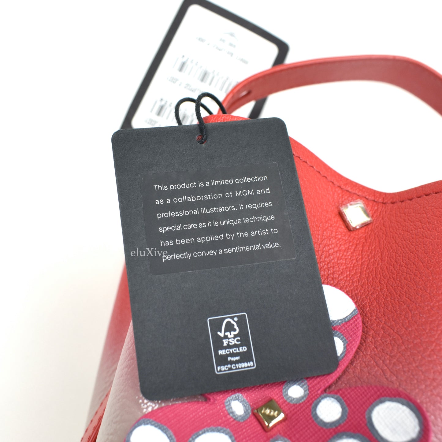 MCM - Limited Edition 'Upcyling' Red Floral Leather Bag