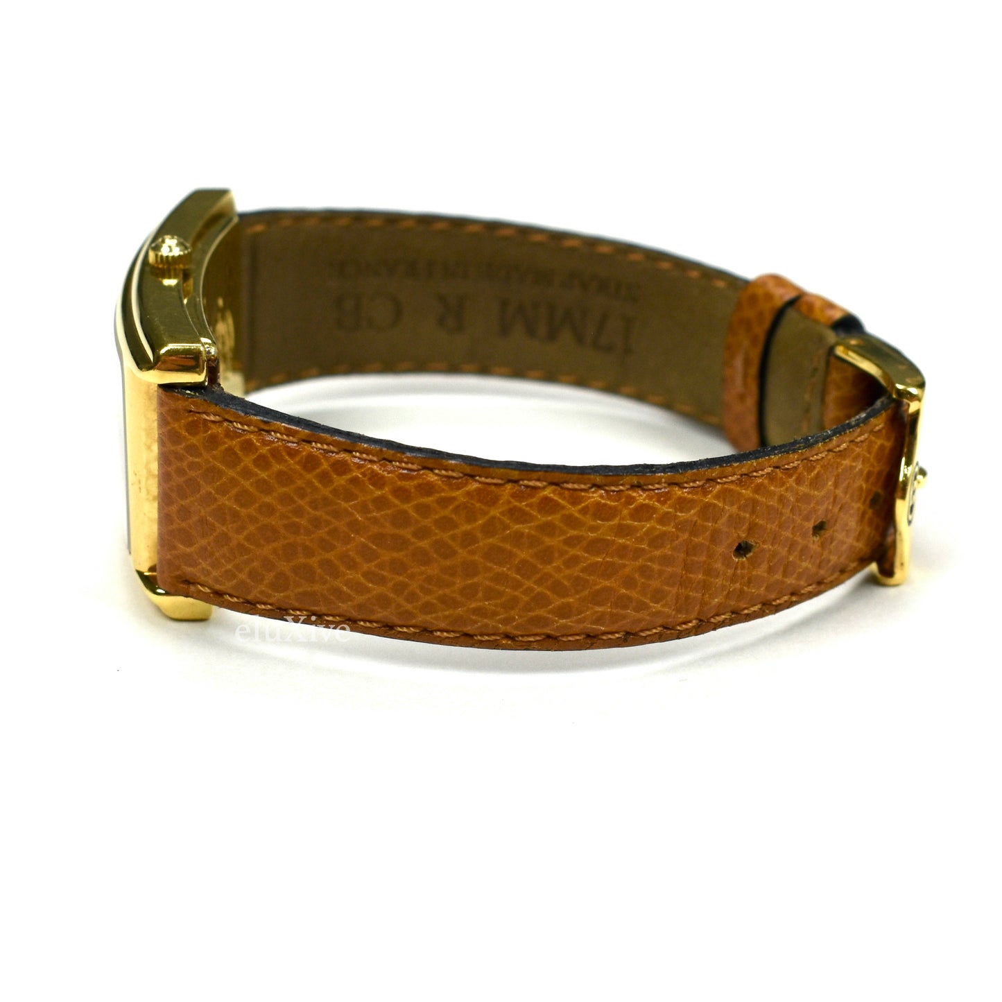 Gucci - 2600M Gold Web Stripe Dial Tank Watch