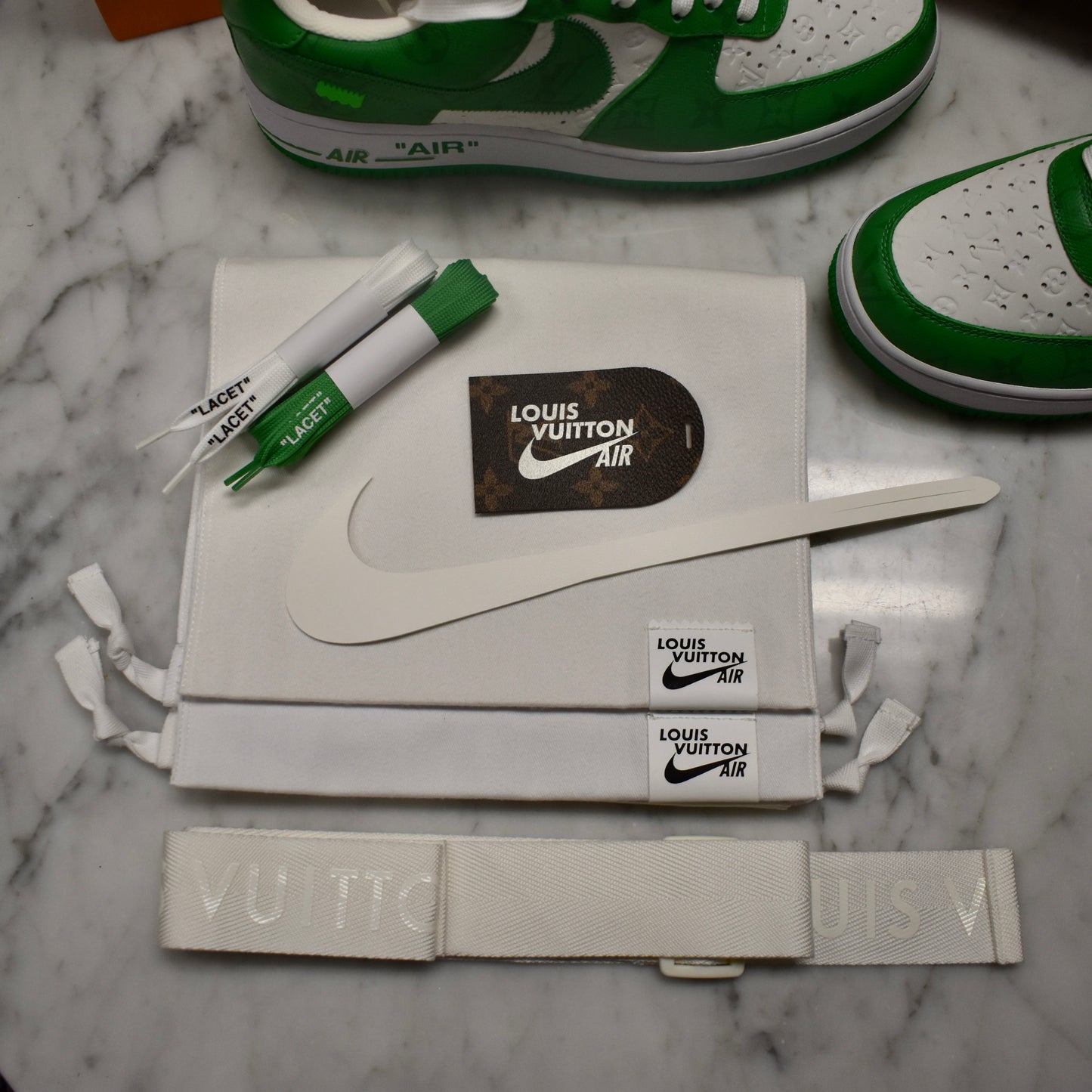 Louis Vuitton x Nike - Air Force 1 Low (White/Pine Green)