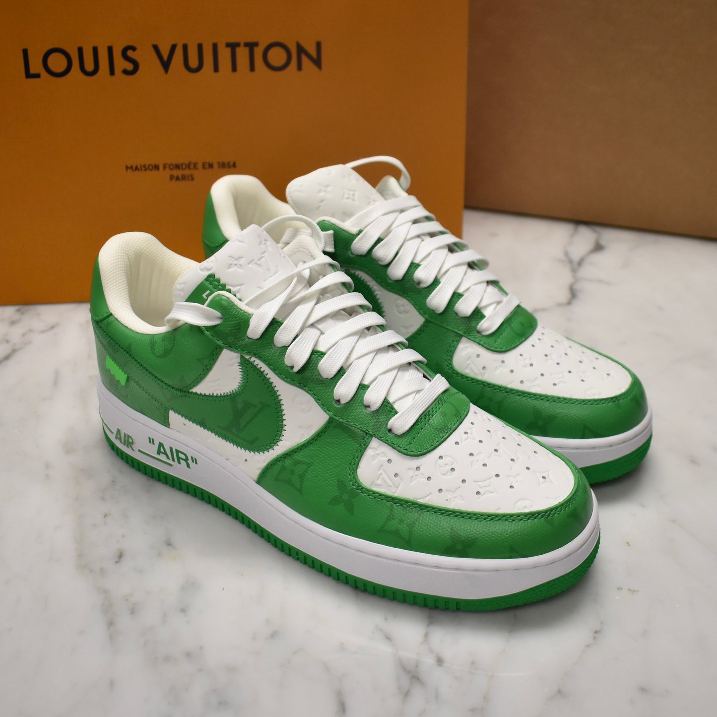 Louis Vuitton x Nike - Air Force 1 Low (White/Pine Green)