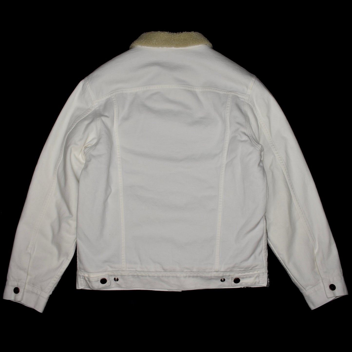 Maison Margiela MM6 - White Painted Denim / Shearling Trucker Jacket