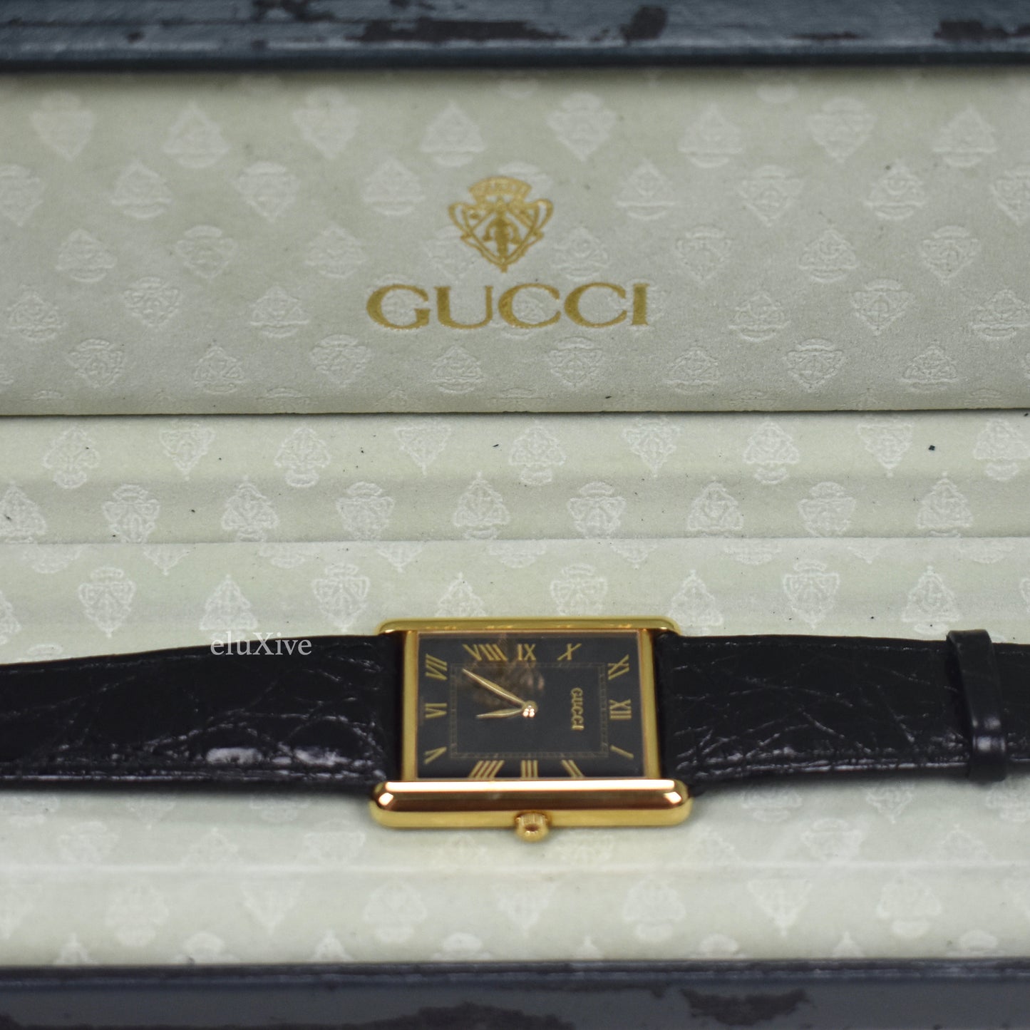 Gucci - 710M 18K Solid Gold Tank Watch
