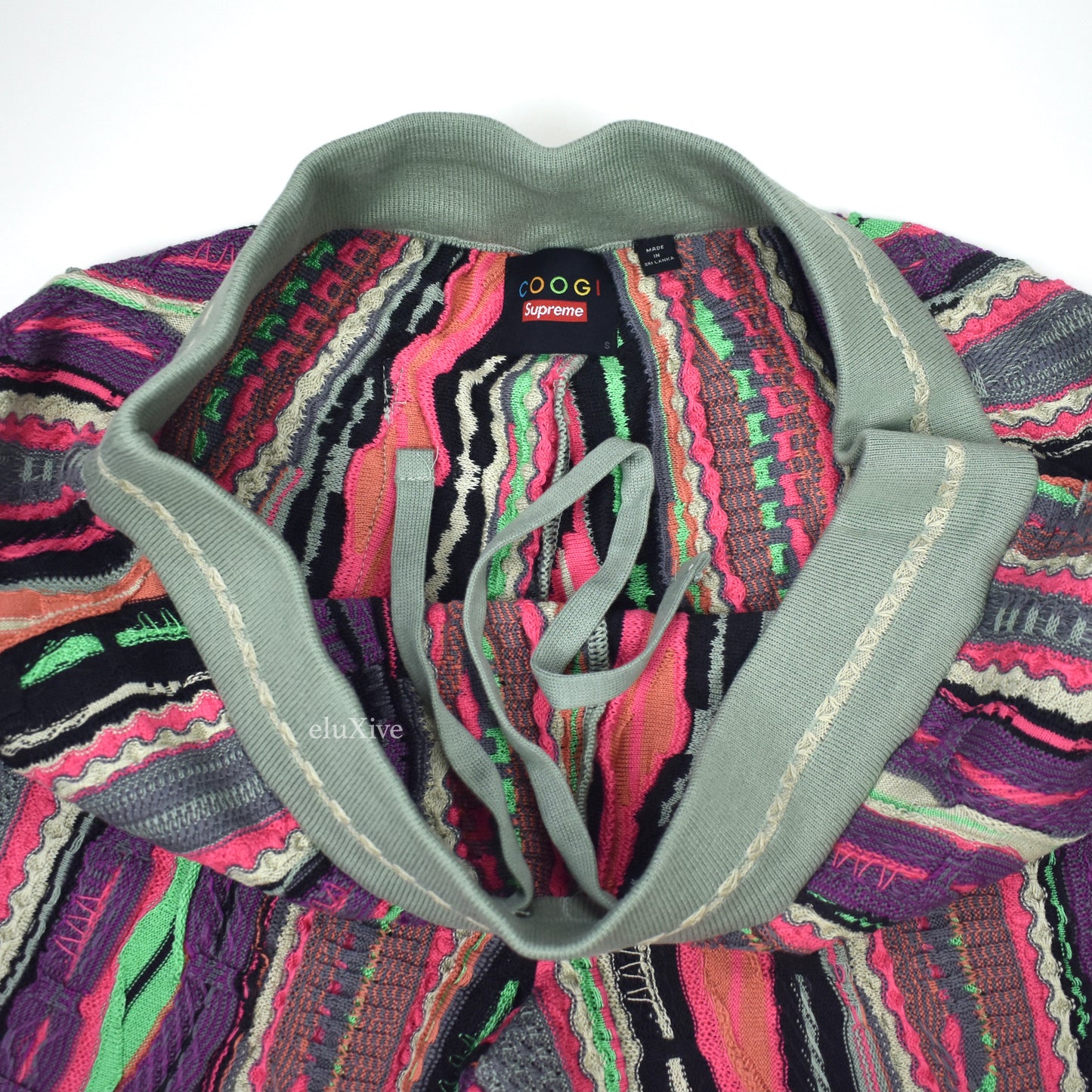Supreme x Coogi - Multicolor Abstract Knit Basketball Shorts
