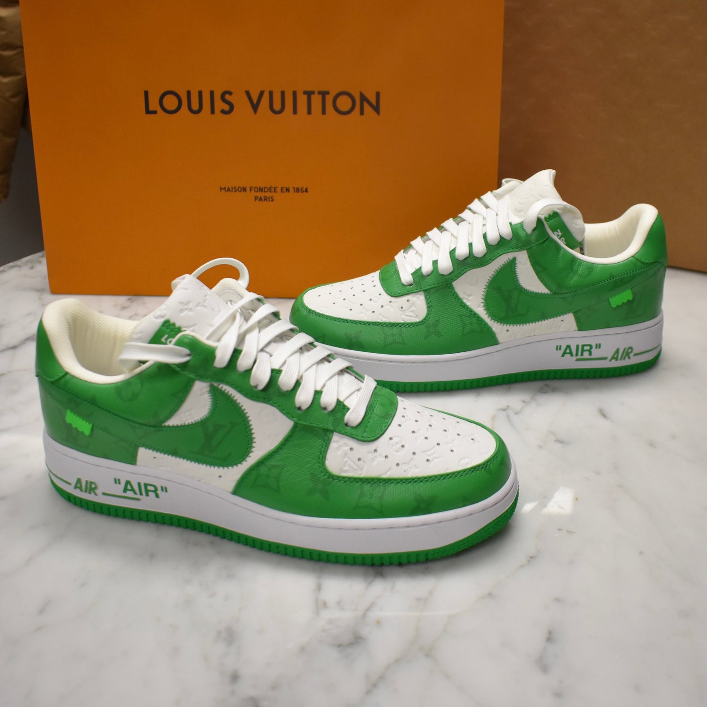 Louis Vuitton x Nike - Air Force 1 Low (White/Pine Green)