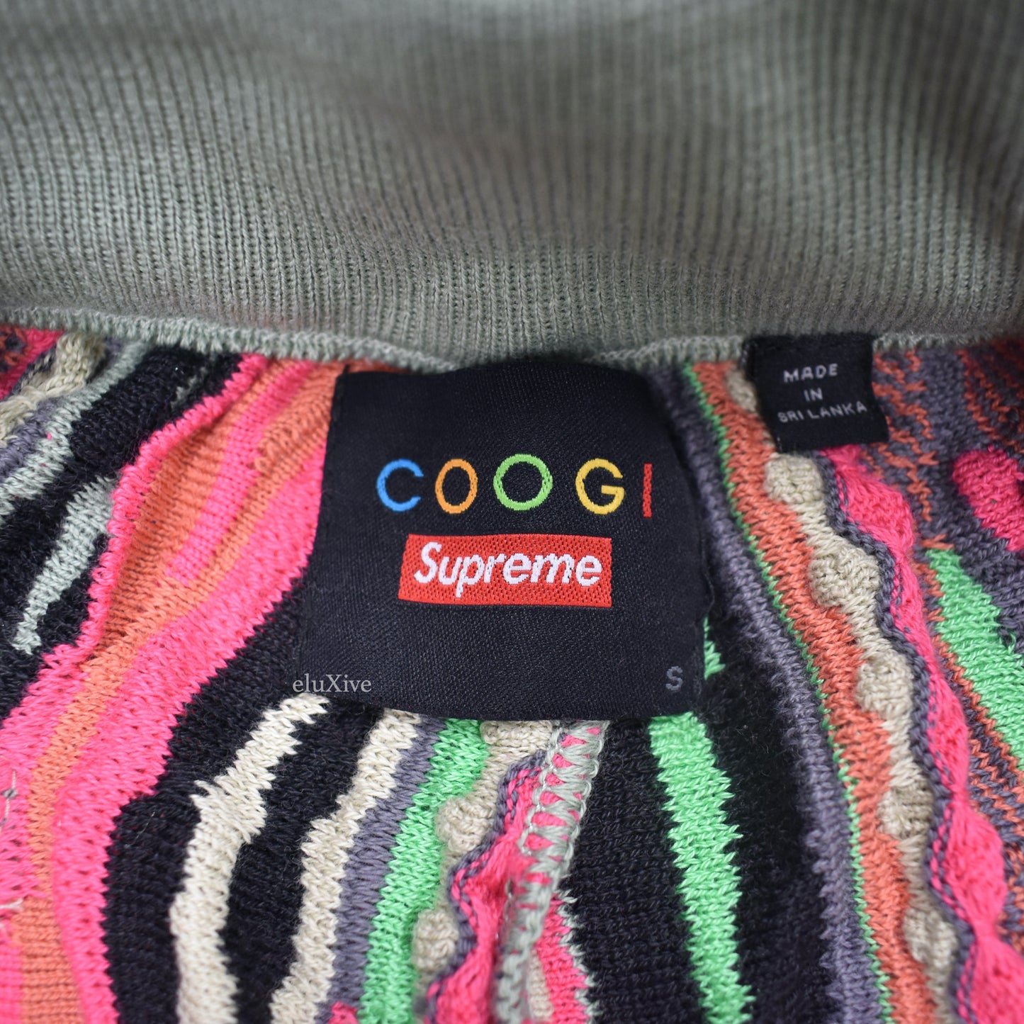 Supreme x Coogi - Multicolor Abstract Knit Basketball Shorts