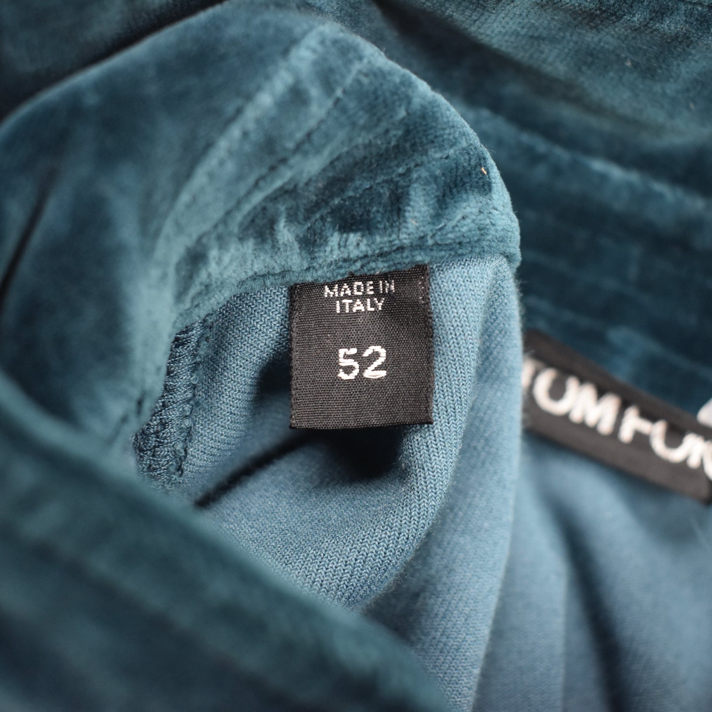 Tom Ford - Teal Blue Velour Track Jacket