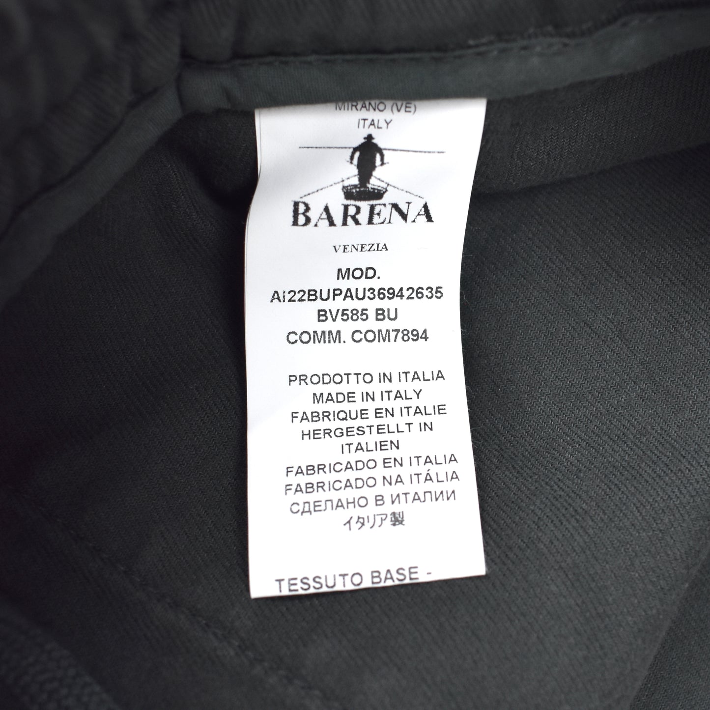 Barena - Charcoal Gray Washed Heavy Twill Pants