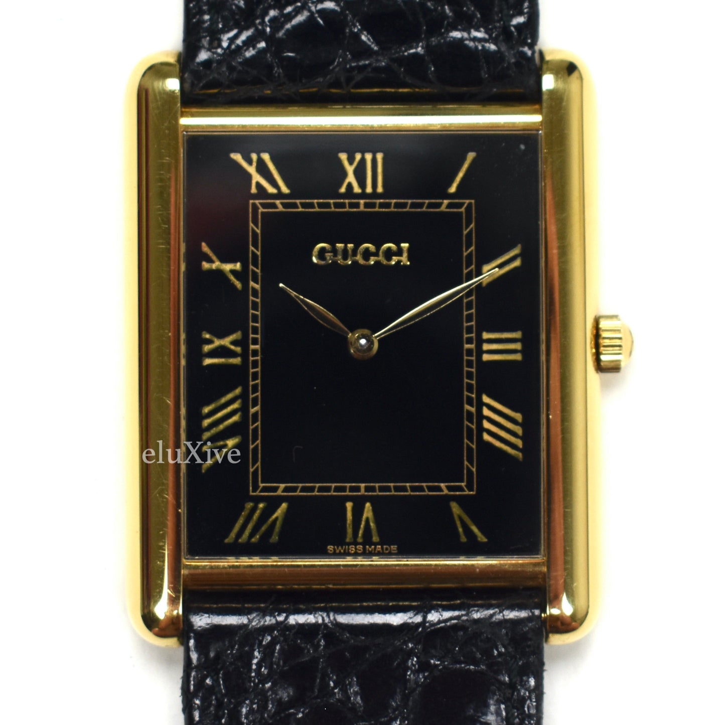 Gucci - 710M 18K Solid Gold Tank Watch
