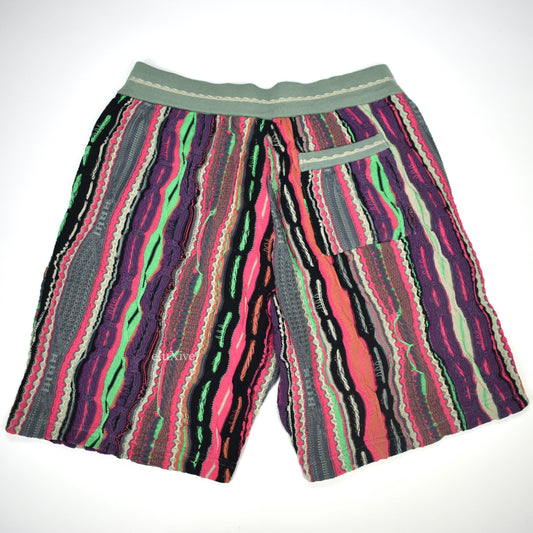 Supreme x Coogi - Multicolor Abstract Knit Basketball Shorts