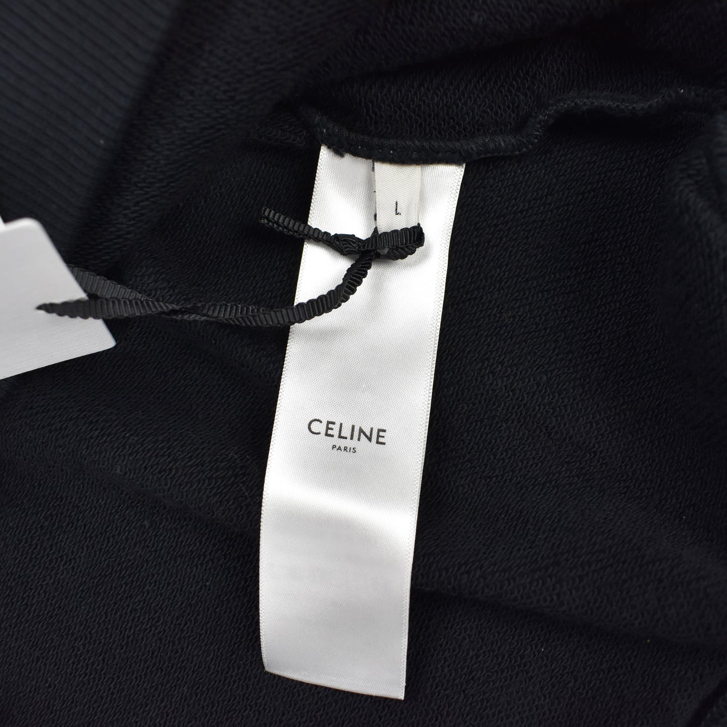 Celine - Black/Yellow Logo Print Football Sweatshirt