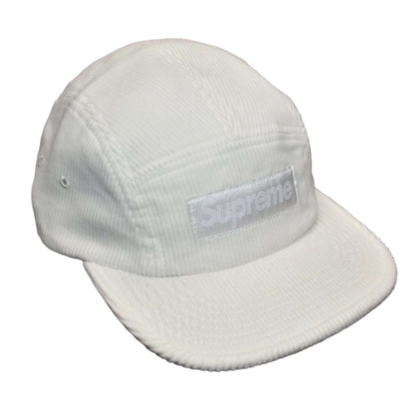Supreme - Faded Corduroy Box Logo Hat (White)