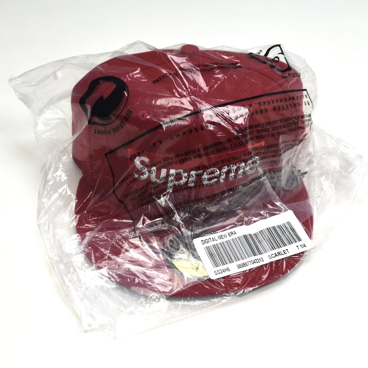 Supreme x New Era - Box Logo Digital Hat w/ Sharpie (Red)