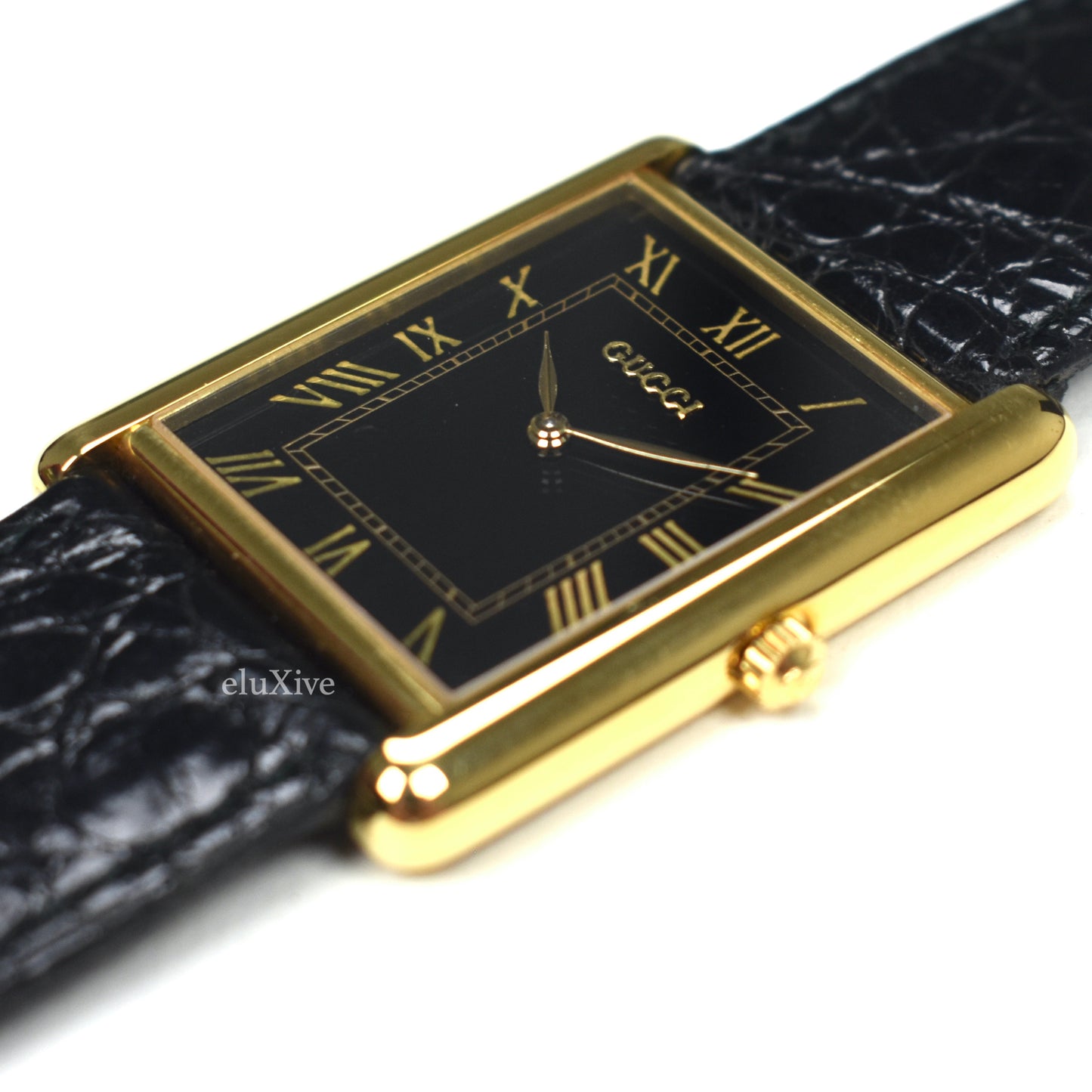 Gucci - 710M 18K Solid Gold Tank Watch