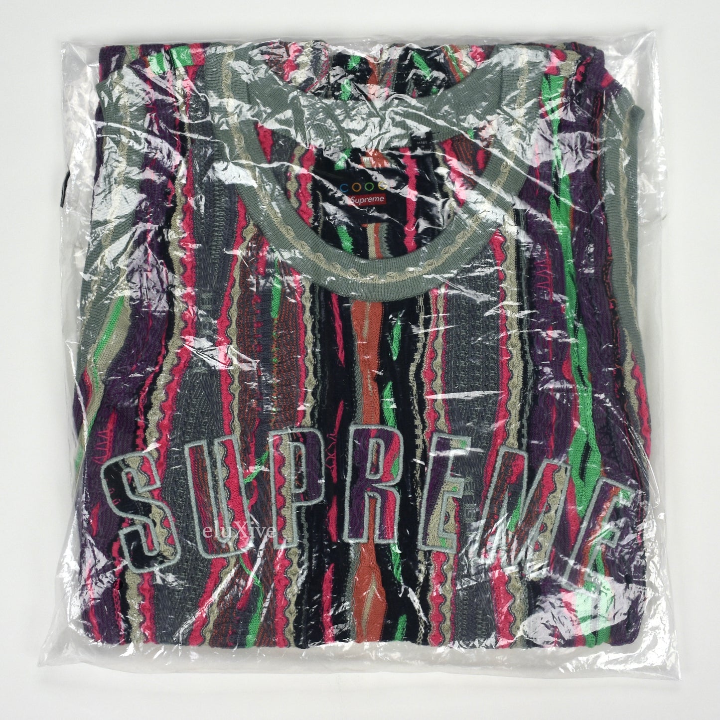 Supreme x Coogi - Multicolor Abstract Knit Basketball Jersey