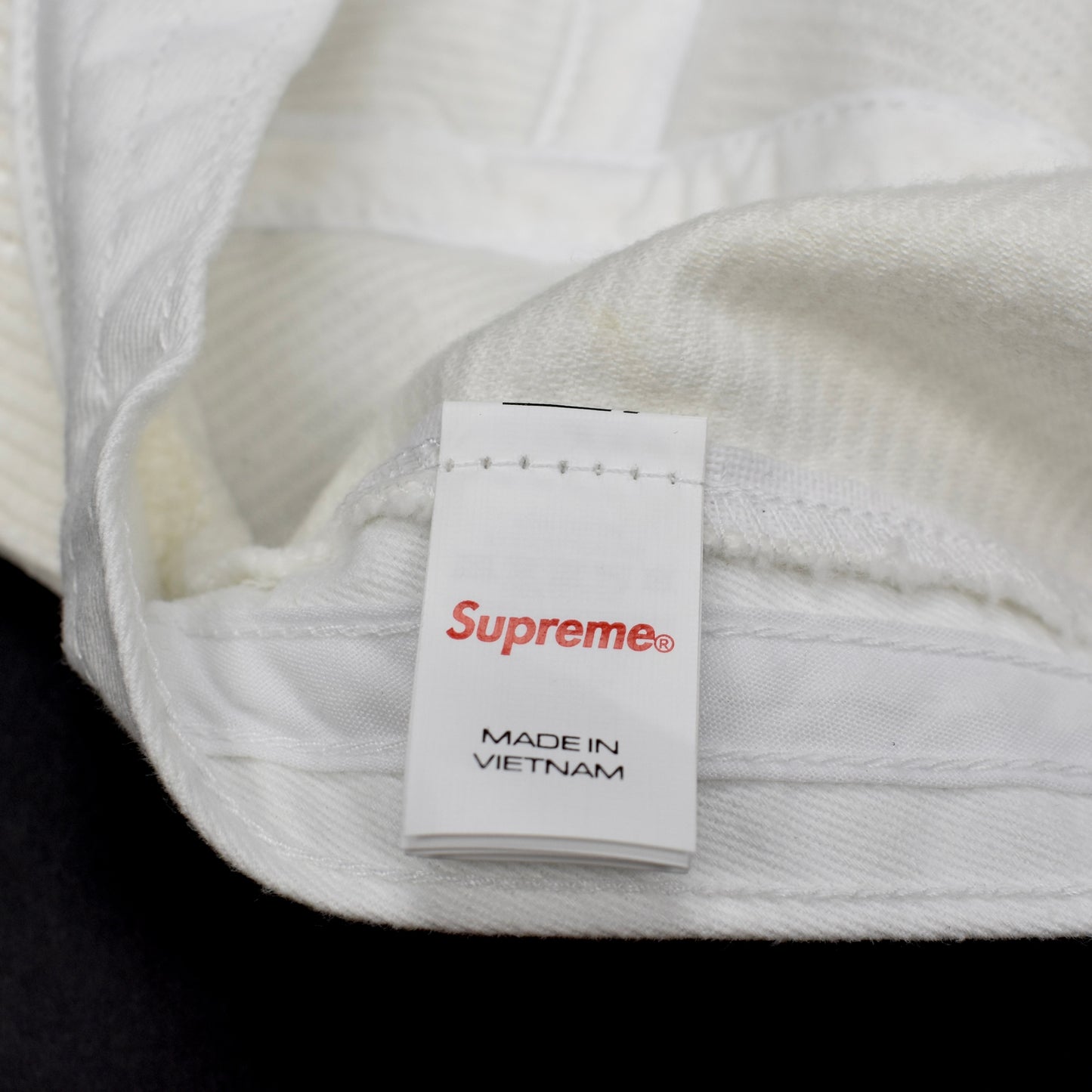 Supreme - Faded Corduroy Box Logo Hat (White)