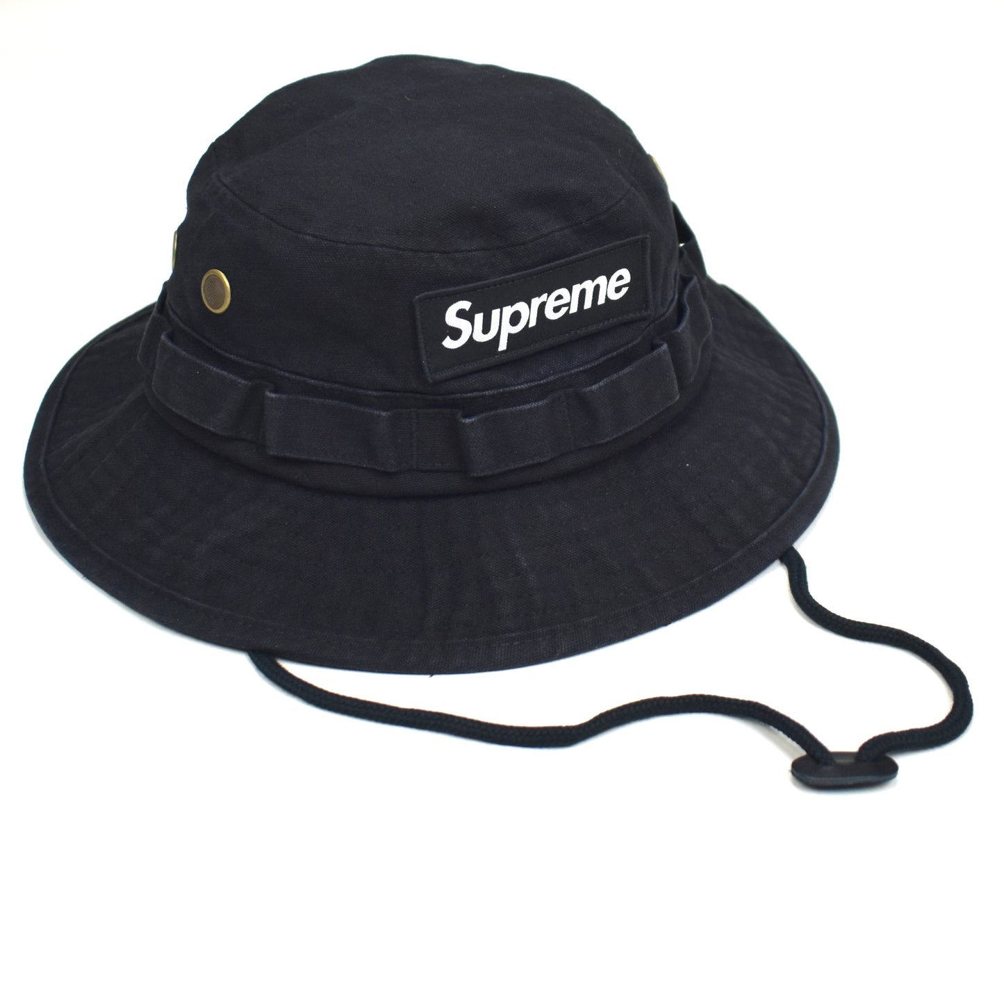 Supreme - Black Box Logo Canvas Boonie Hat