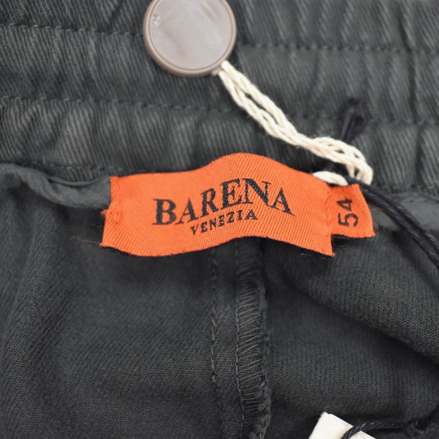 Barena - Charcoal Gray Washed Heavy Twill Pants