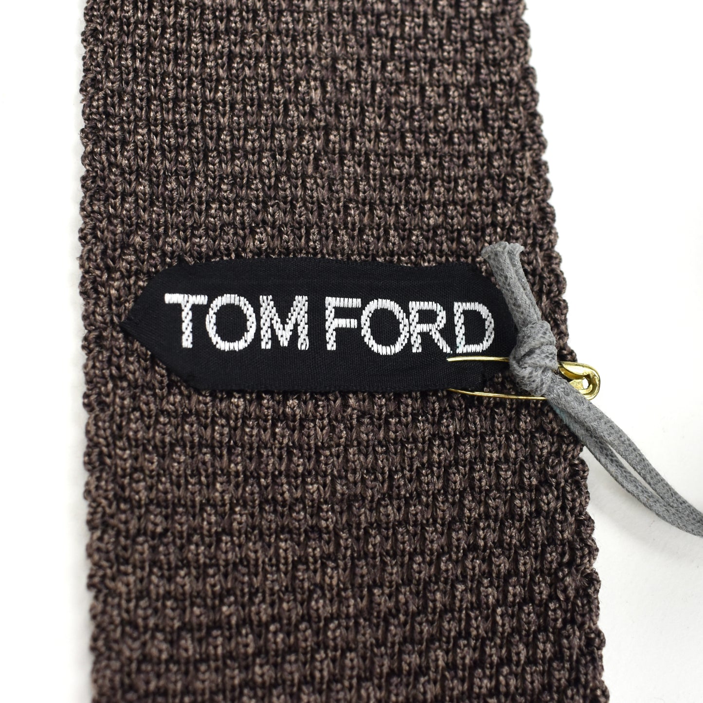 Tom Ford - Brown Heather Silk Knit Tie