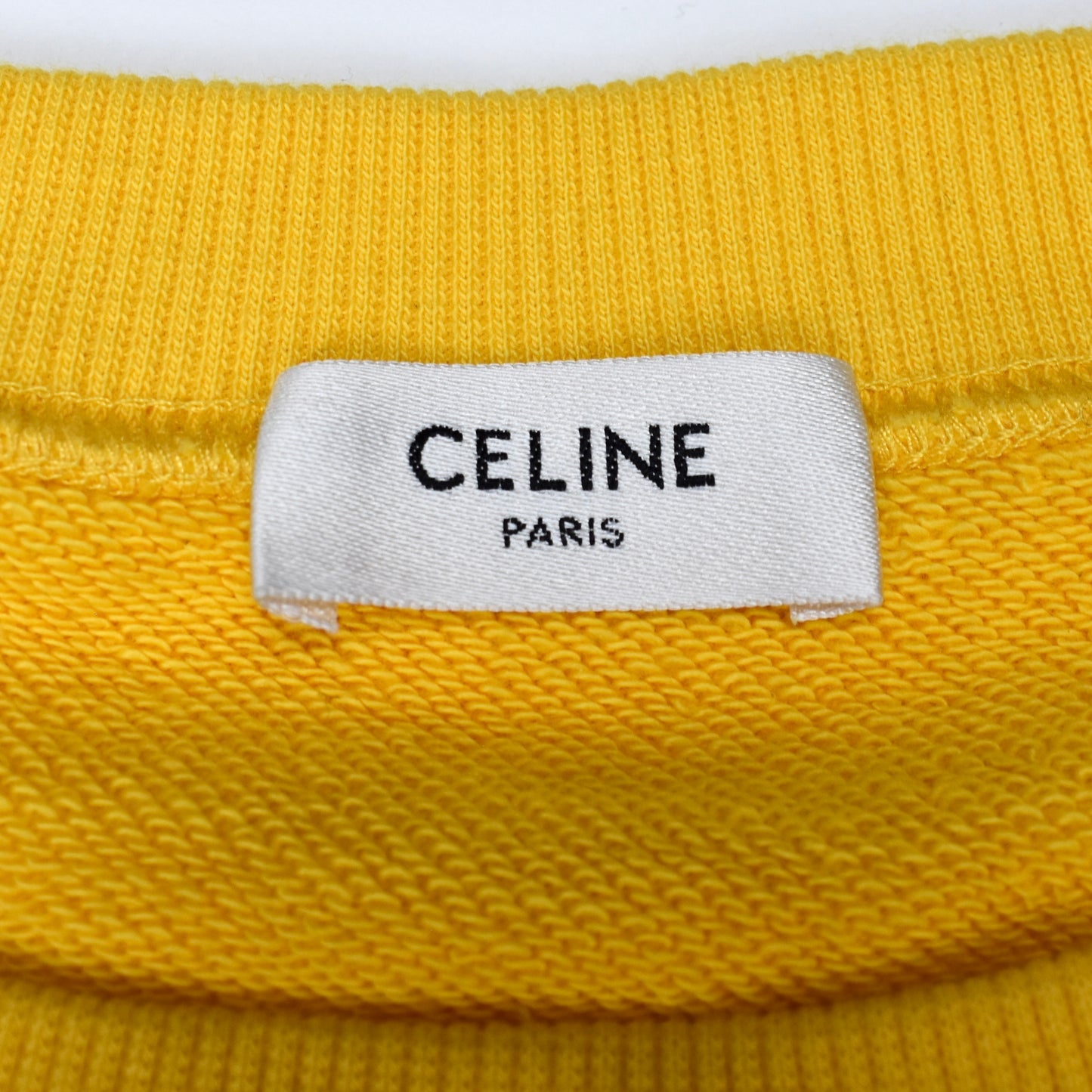 Celine - Black/Yellow Logo Print Football Sweatshirt