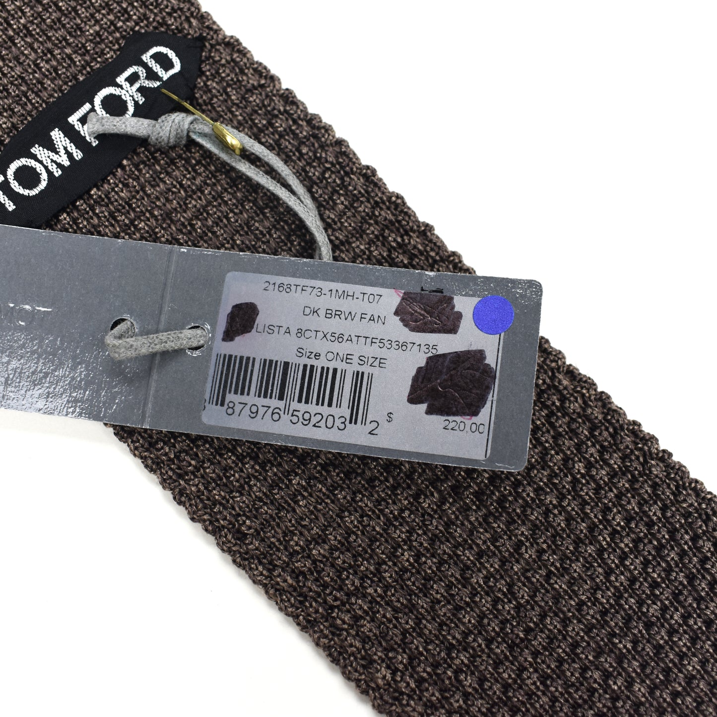 Tom Ford - Brown Heather Silk Knit Tie